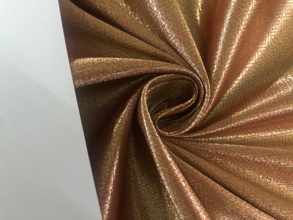 Rose Gold Silk Brocade JV-1535 Fabric main image 0