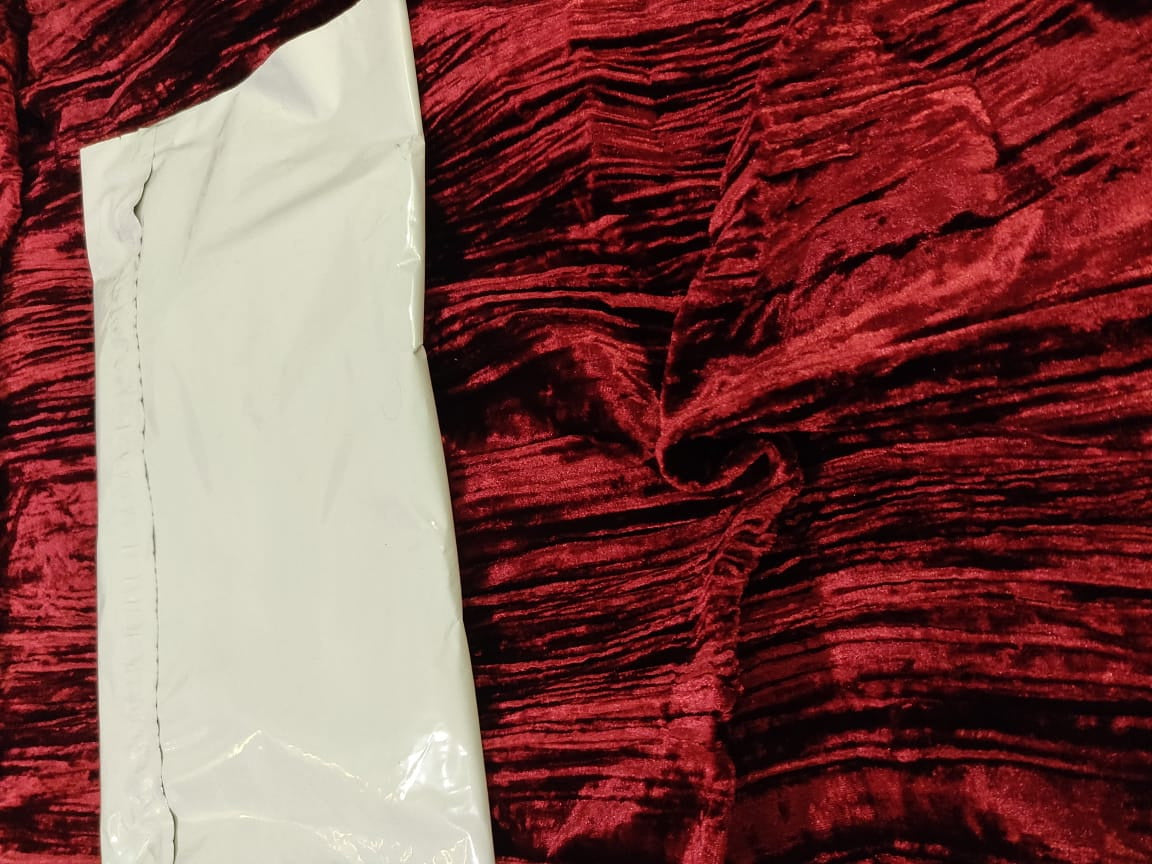 Custom Printed Crushed Velour Fabric