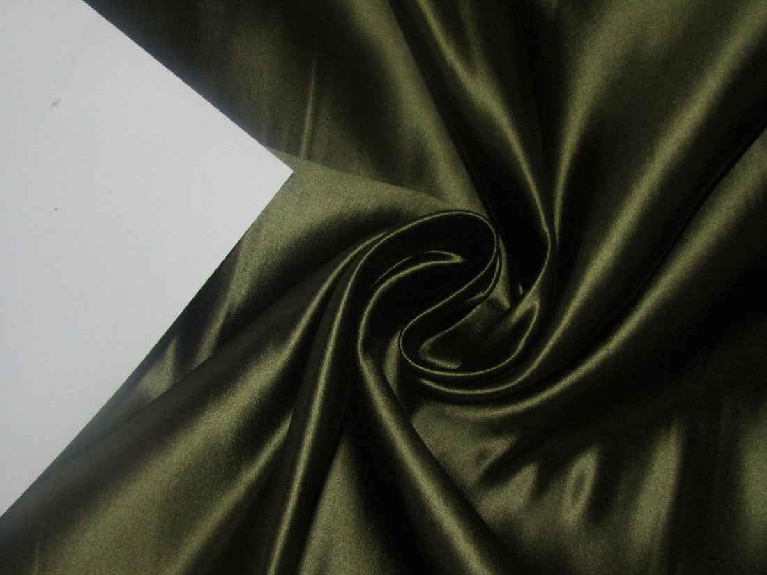 Silk Dutchess Satin Army Green colour SILK X VISCOSE 58" wide [1286]