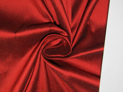 Silk Dupioni fabric Blood red Color 54" wide DUP66[1]