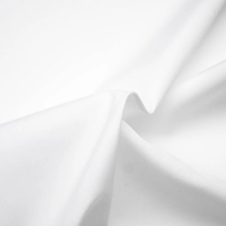 100% HEAVY Cotton Poplin white 58 WIDE DYEABLE [7946]