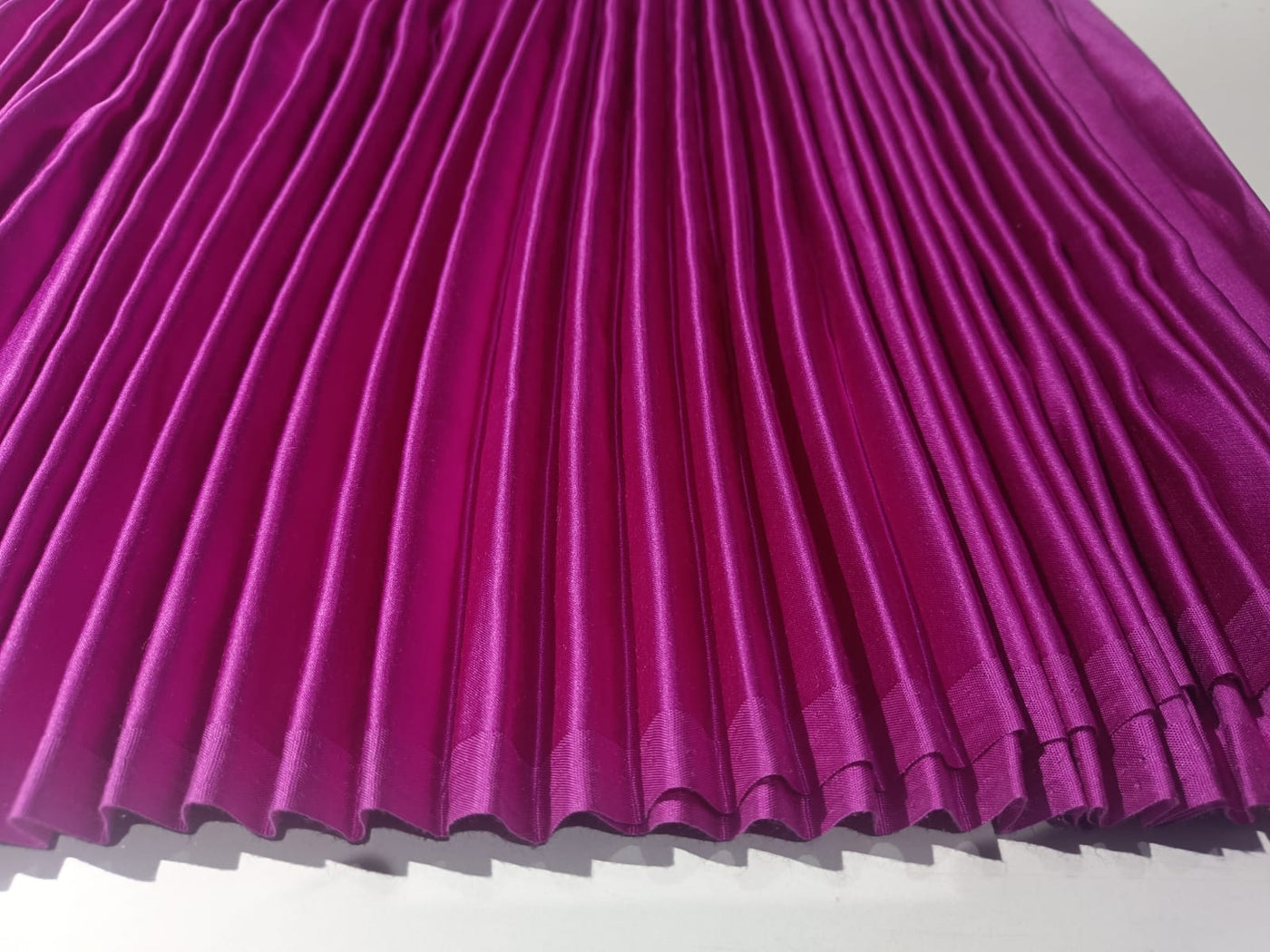 Viscose modal satin weave Pleated fabric 44" wide available in your custom color[12568]
