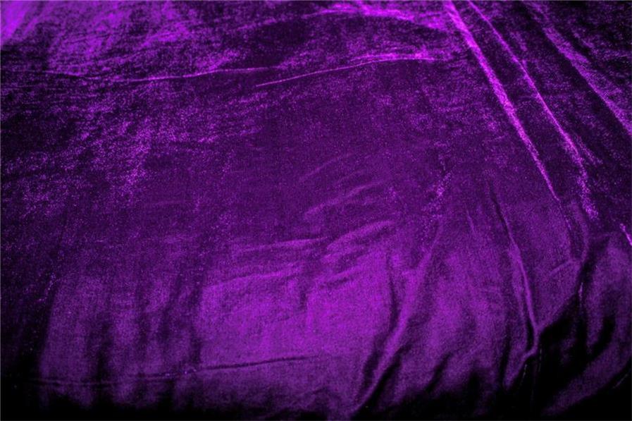 100% Micro Velvet Dark Purple Fabric 44" wide[9136]