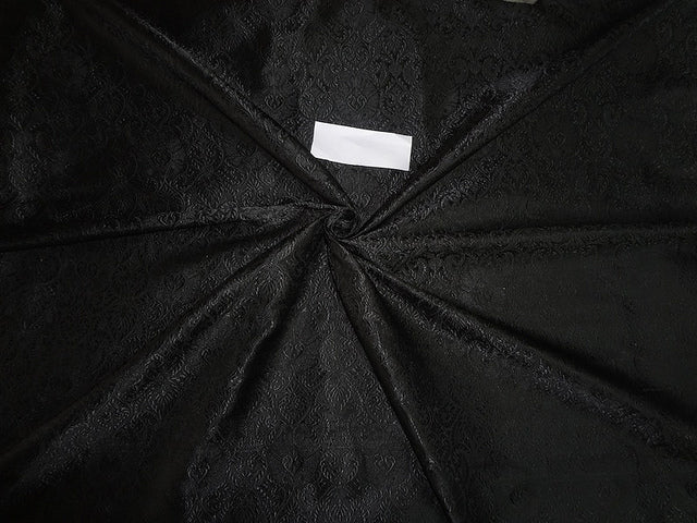 Silk Brocade vestment design Light Jet Black color 44" wide BRO129[7]