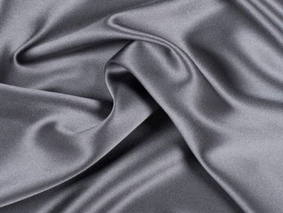 Light Steel Grey viscose modal satin weave fabric ~ 44&quot; wide.(20)[1434]