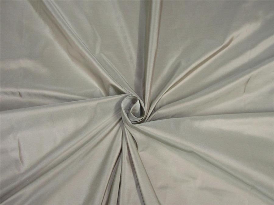 100% Pure silk taffeta fabric silver 54" wide TAF#296