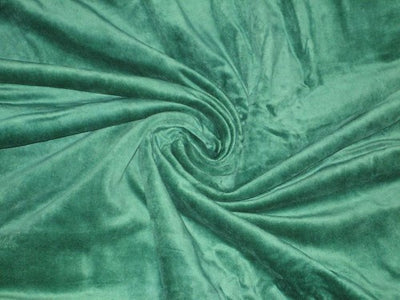 100% Cotton Velvet Emerald Green Fabric 44" wide [338]
