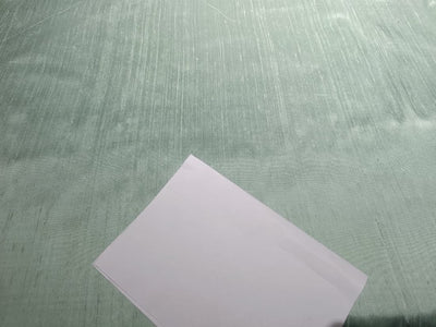 100% PURE SILK DUPIONI FABRIC pastel green 54" wide WITH SLUBS MM93[2]