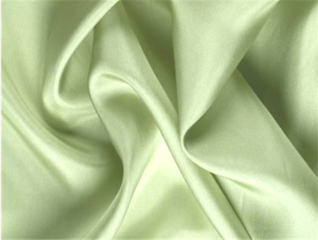 Light Pistachio viscose modal satin weave fabric ~ 44&quot; wide.(43)[9270]