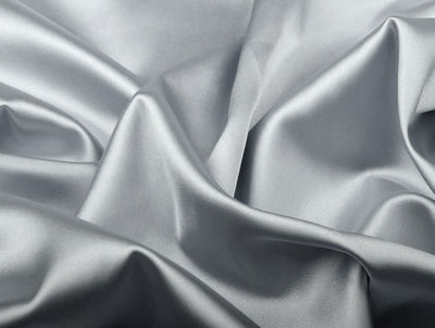Light Silver viscose modal satin weave fabric ~ 44&quot; wide.(45)[9385]
