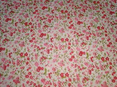 100% cotton mull fabric floral print 44" wide available in 3 colors pink, grey, blue [12900-12902]