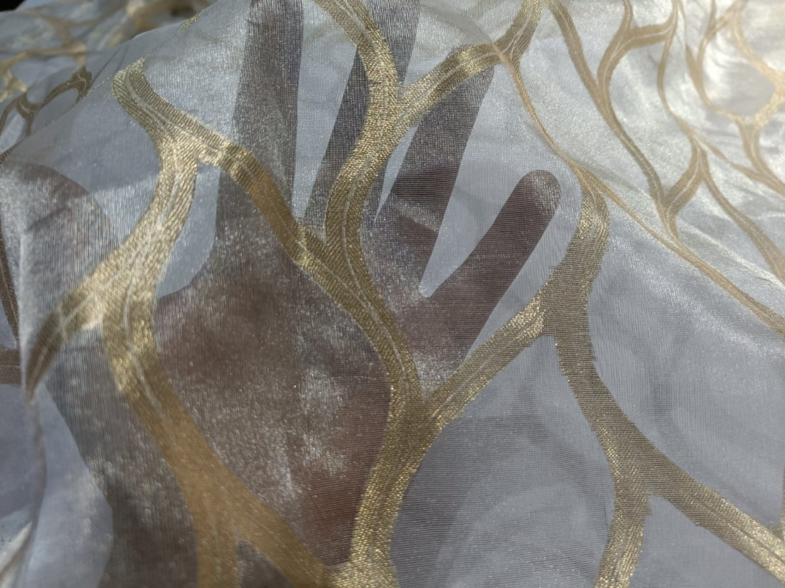 100%  Silk tissue Jacquard Patola fabric  44" wide [12573/74]