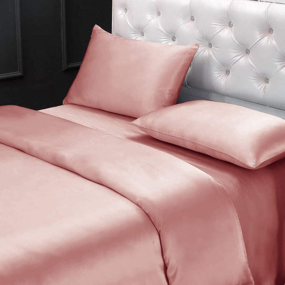 Sweet Light Pink viscose modal satin weave fabric 44" wide (102)