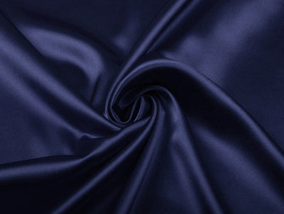 Denim Blue viscose modal satin weave fabric ~ 44&quot; wide.(61)[2027]