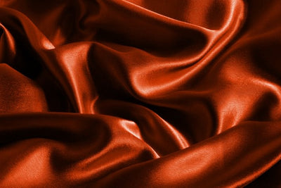 Squash Orange viscose modal satin weave fabric 44" wide [2025]