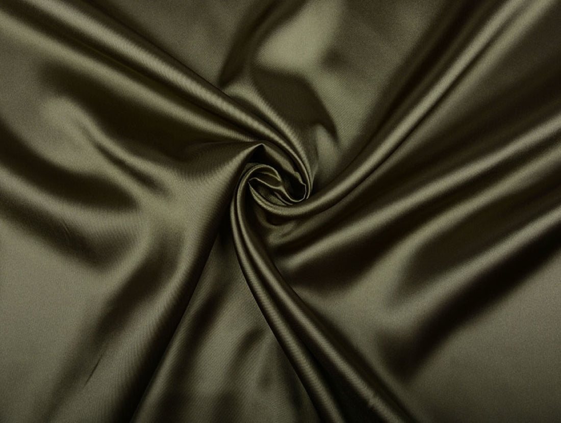 Army Green viscose modal satin weave fabric ~ 44&quot; wide.(66)[11296]