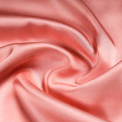 Salmon Red viscose modal satin weave fabric ~ 44&quot; wide.(6)[3735]