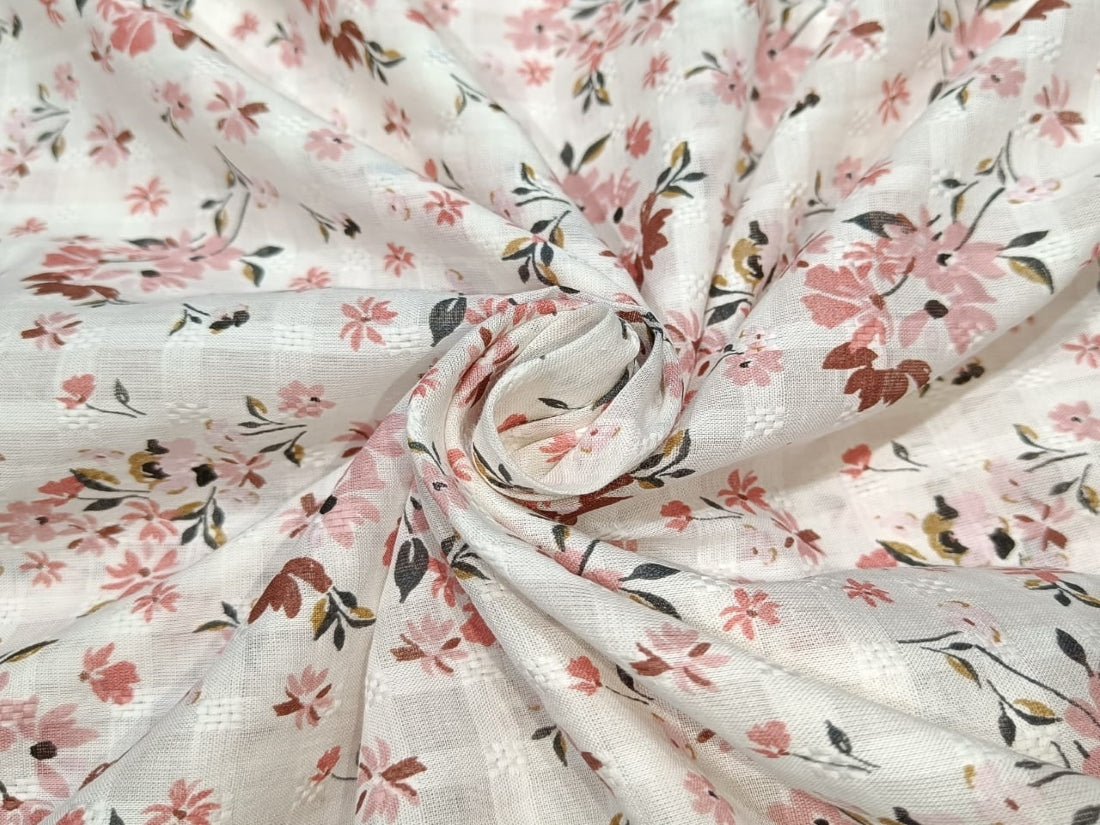 100% Cotton Print And Plaid Fabric 58" wide [12228]