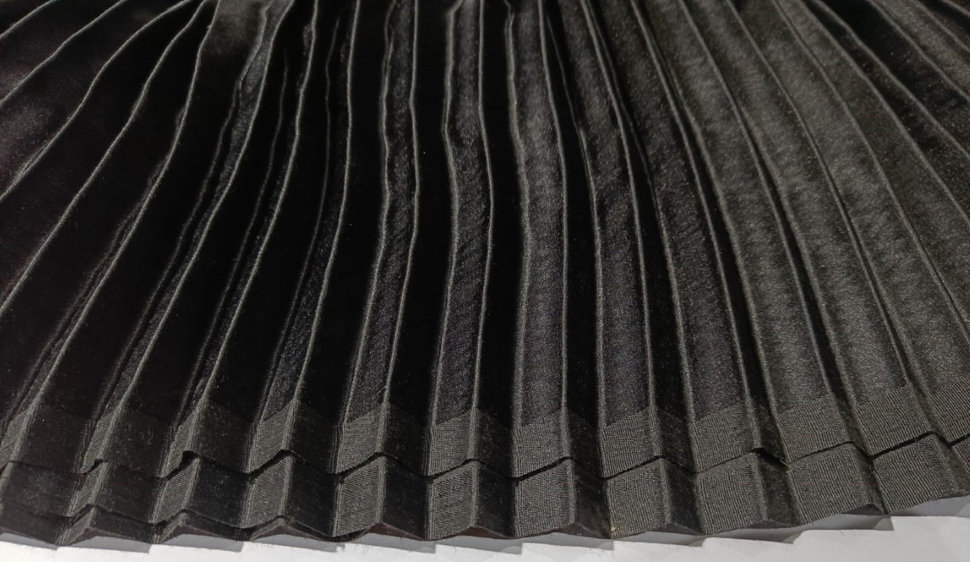 Viscose modal satin weave Pleated fabric 44" wide available in your custom color[12568]