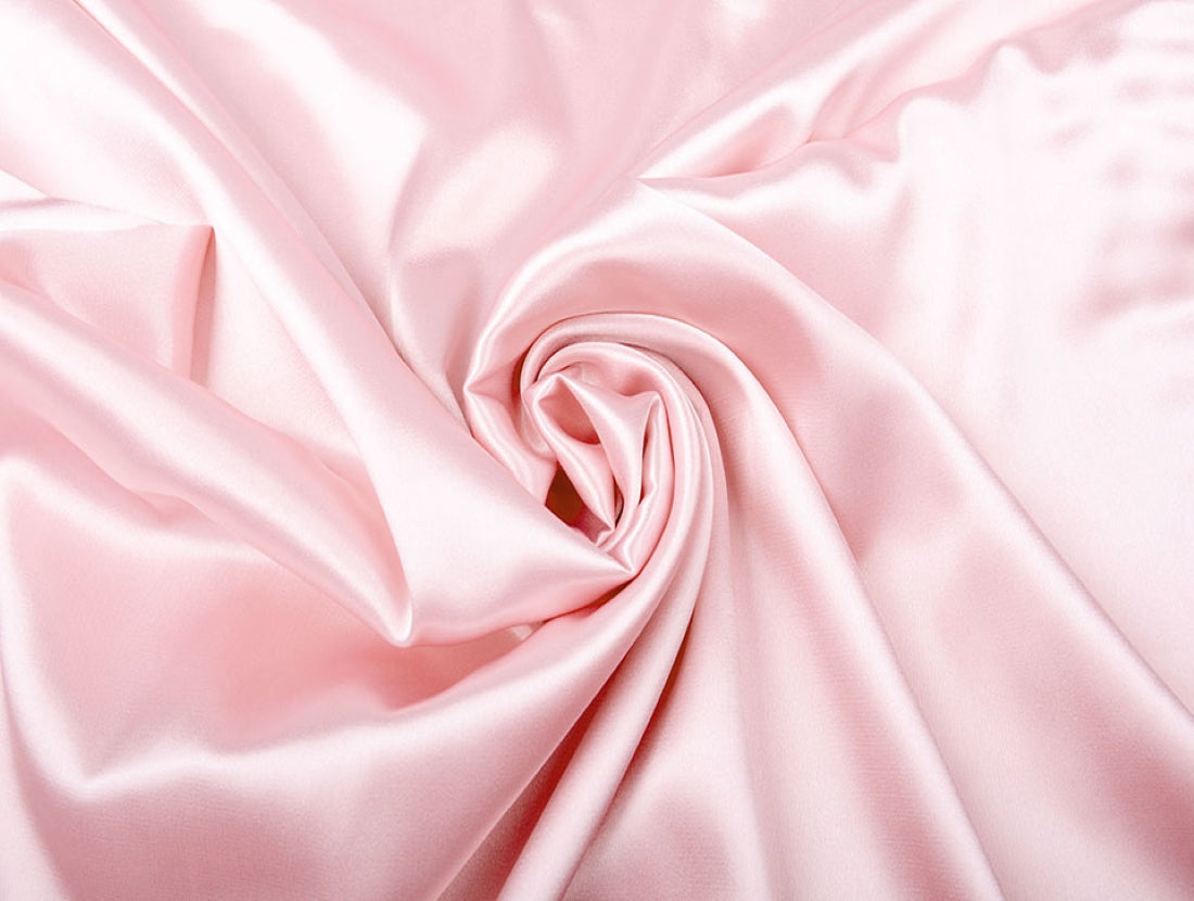 Light Baby Pink viscose modal satin weave fabric ~ 44&quot; wide (81)[11286]