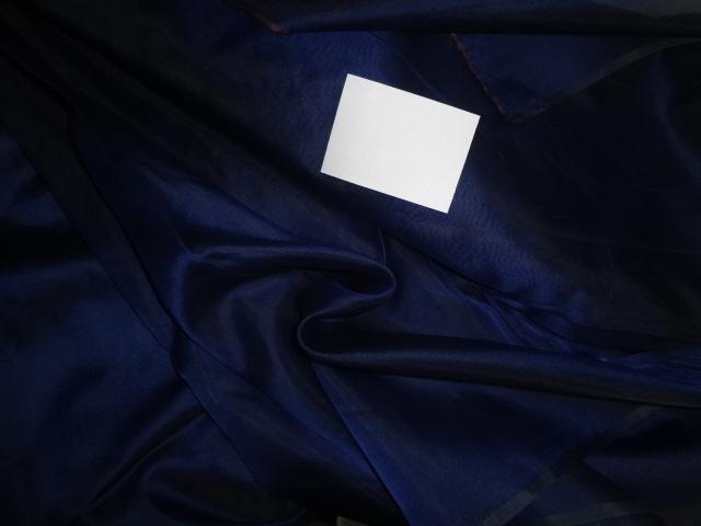 silk royal blue organza fabric 1108" wide / org_pkt24[2] [5961]