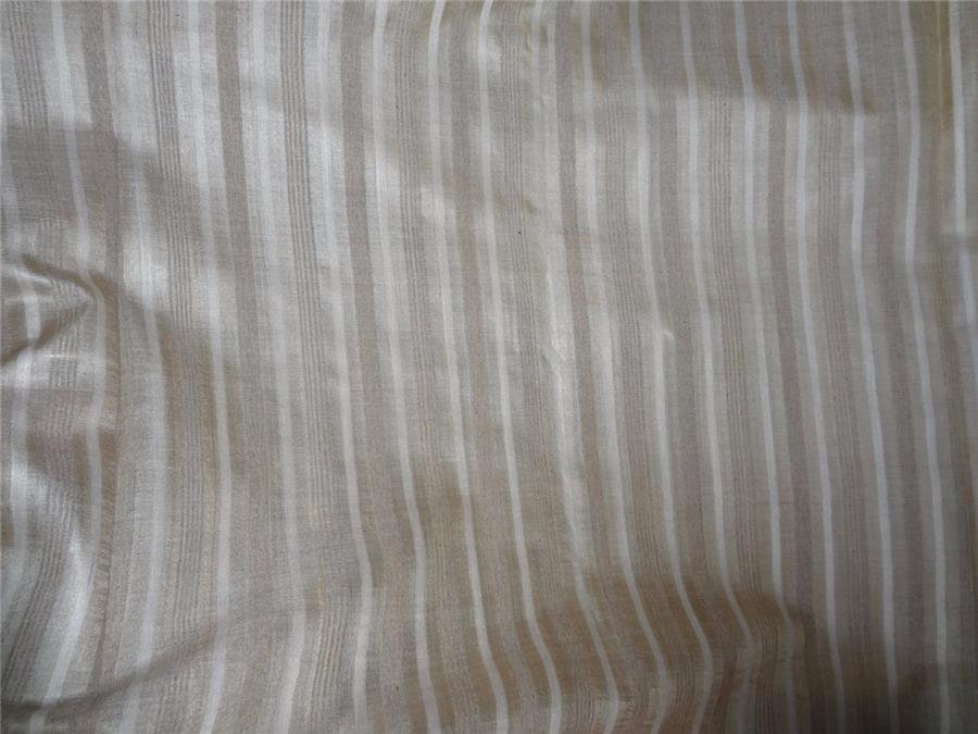 TUSSAR SILK FABRIC WITH SILK STRIPES 44" WIDE [6957]