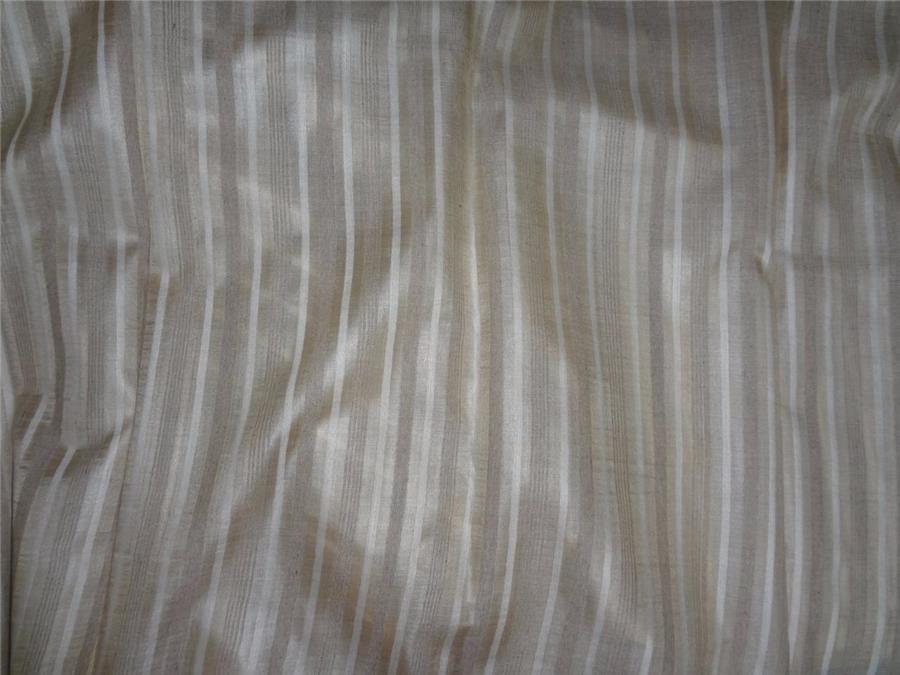 TUSSAR SILK FABRIC WITH SILK STRIPES 44" WIDE [6957]