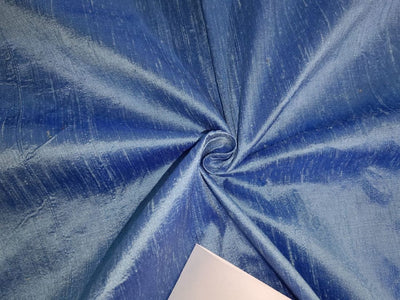 100% pure silk dupioni fabric sky blue x blue 54" wide with slubs MM96[4]