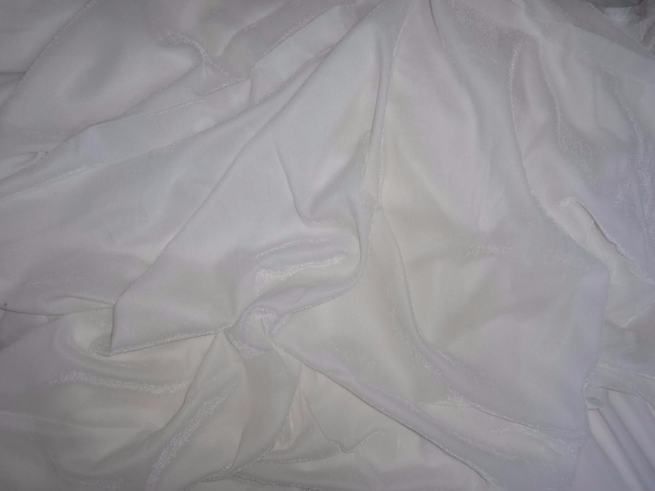 100% Micro Velvet White Fabric 44" wide [7744]