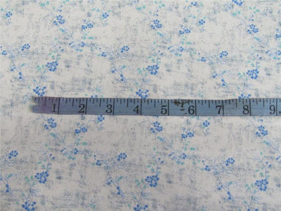 100% COTTON SATIN Ivory &blue color print 58" wide using Discharge Printing Method[8692]
