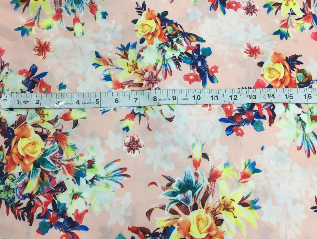 Viscose Rayon Digital Floral Print Modal fabrics 58" wide