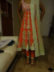 Stunning Gorgeous Anarkali Salwar Kameez stitched from India [3741]