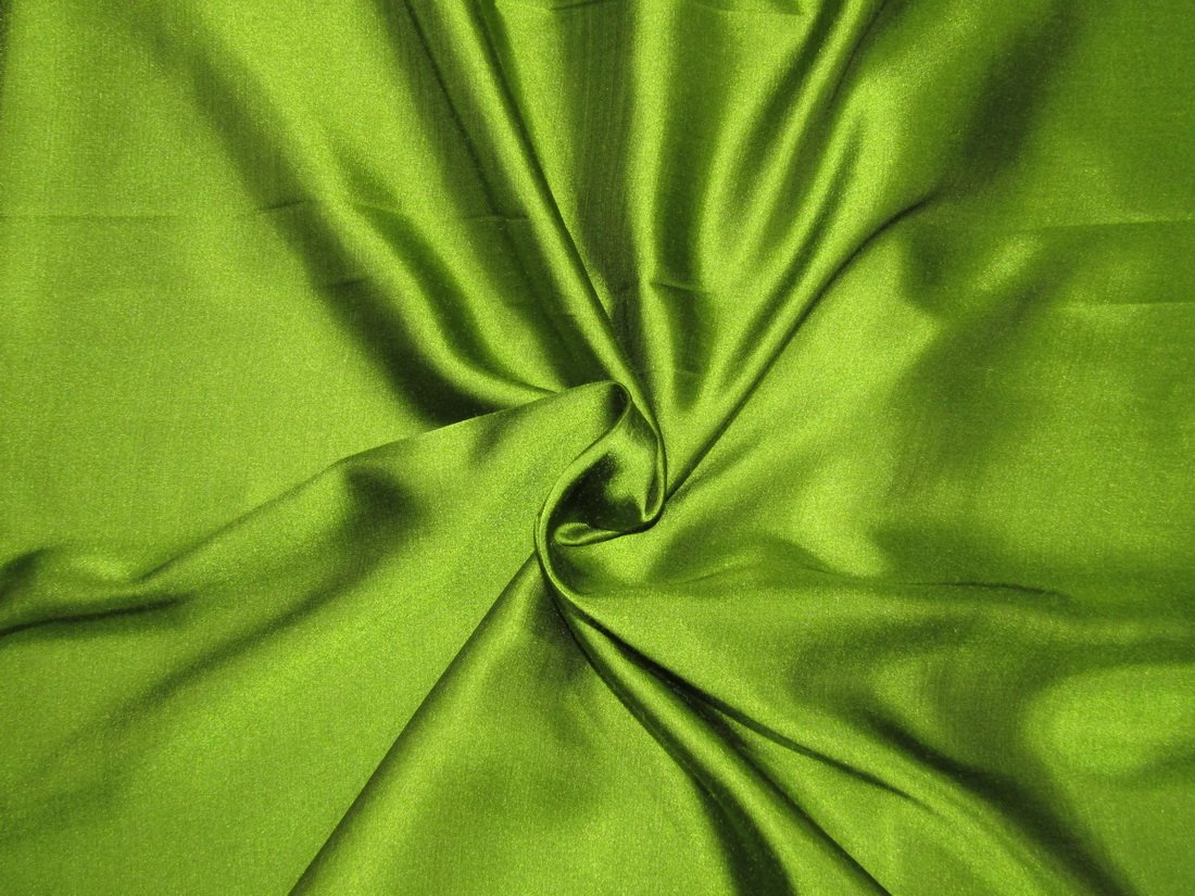 Olive Green viscose modal satin weave fabric ~ 44&quot; wide.(83)[10051]