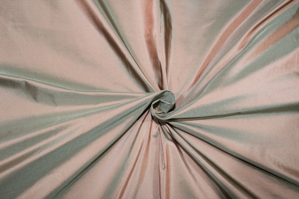 Salmon Taffeta Silk Fabric main image 1