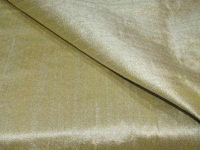 100% Pupre Silk Dupion Fabric Gold x Cream 54" WIDE WITH SLUBS [12492]