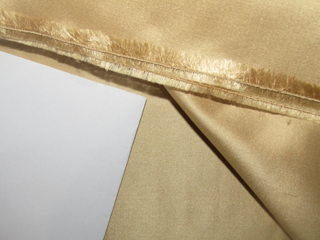 Silk Duchess Satin fabric GOLD color 54" wide [12577]