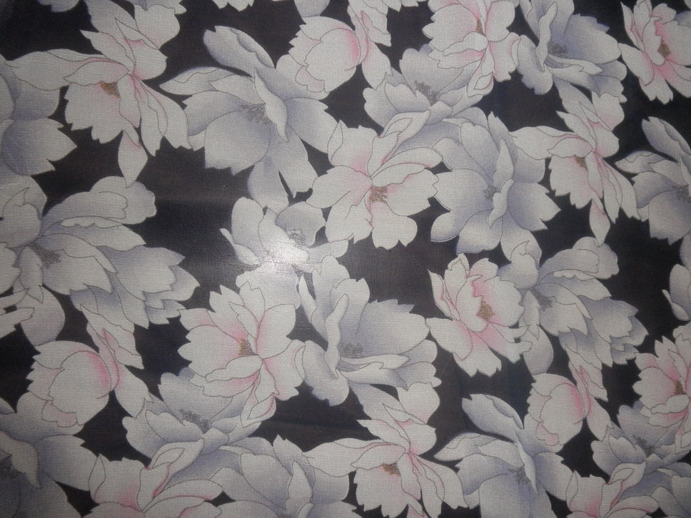 Silk georgette chic floral print 44" wide [2783]