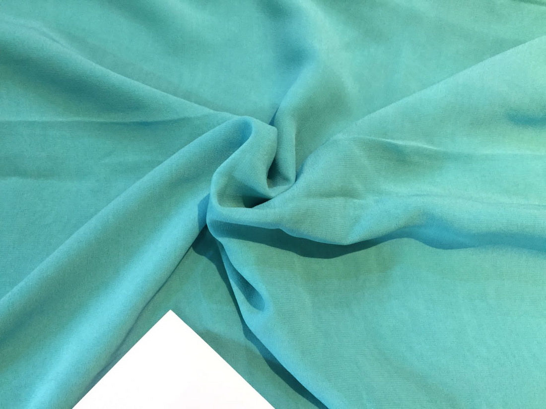 16 mm/60 grams Silk georgette 54&quot; wide~ sea green