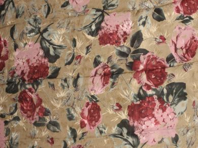 silk chiffon satin stripes Floral printed 44" wide