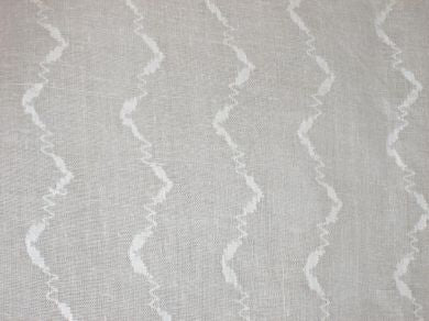 White cotton organdy fabric leno dobby geometric design 44" wide [1506]