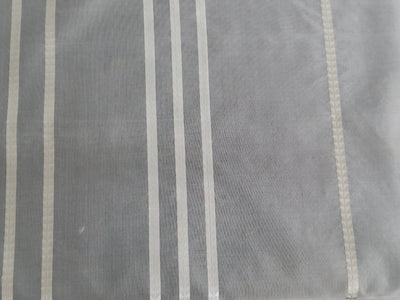 100% silk organza jacquard stripes fabric 54"