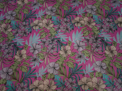 100% Rayon Digital Print fabric 58" wide  available in four different colors and designs [12744-12747]