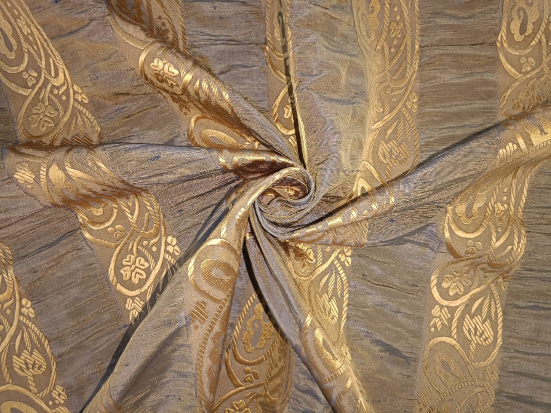 Golden Brown 033 Silk Jacquard main image 0