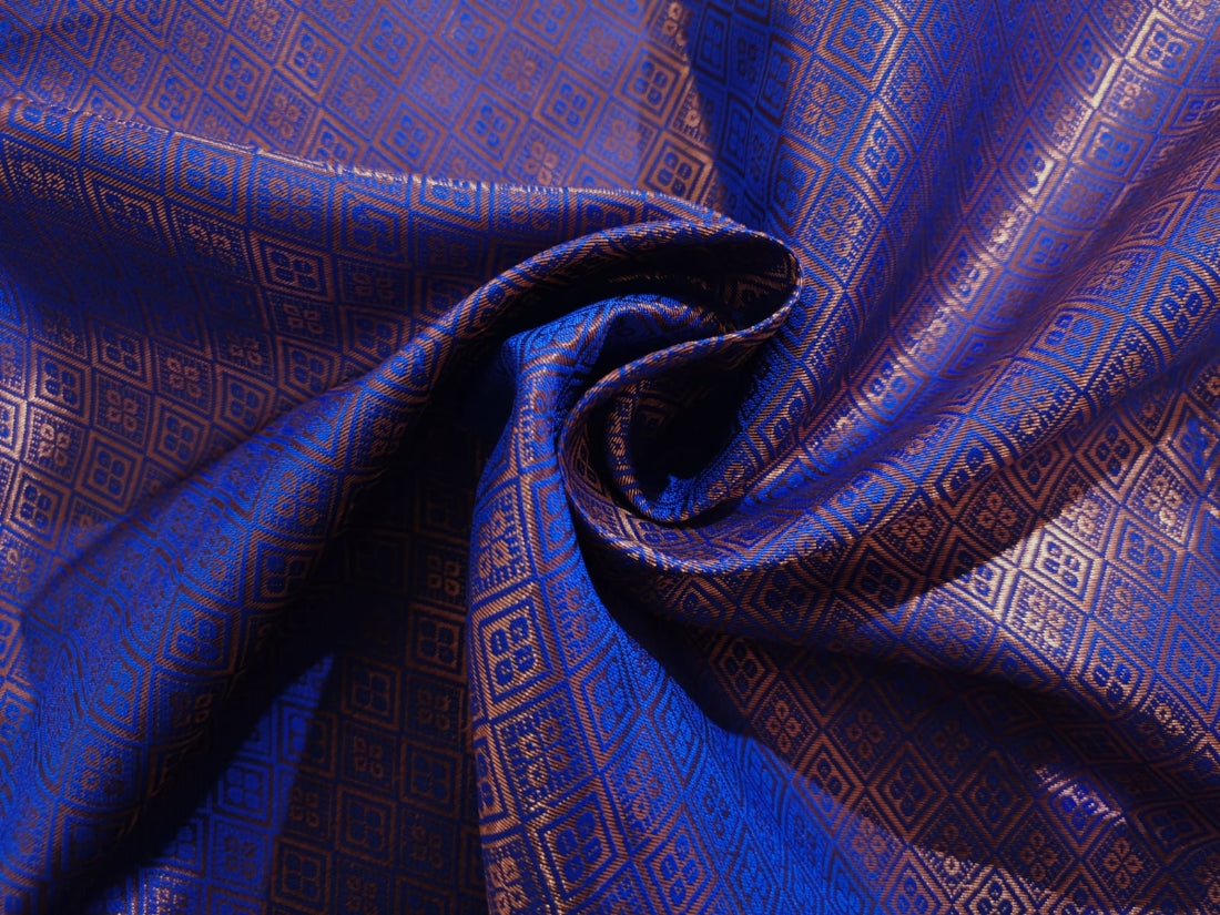 Brocade Jacquard Fabric 44 Wide ~ BRO830 Sea Blue.