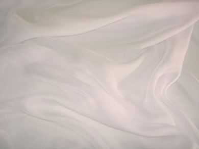 Cream silk chiffon fabric 44&quot; [713]