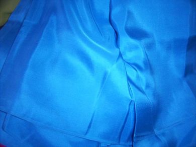 turquoise blue colour plain habotai silk 44" wide TUR58