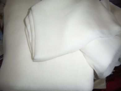 Silk Double Georgette Fabric light ivory 44" wide [2205]