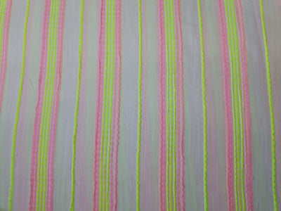 Cotton Bamboo colorful stripes 58" wide