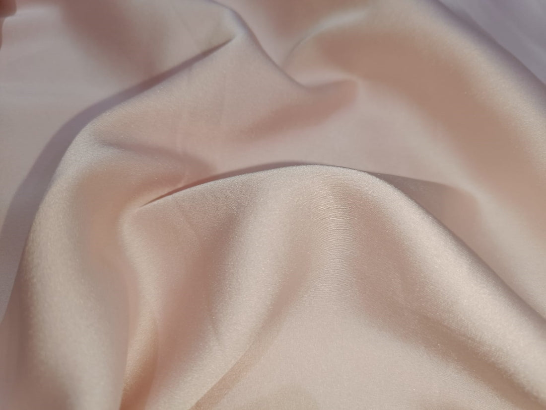 Japanese Satin weave fabric Pastel Pink colour 44" wide.[12578]
