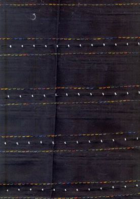 tucking pleat hight twist black voile 58" wide [653]